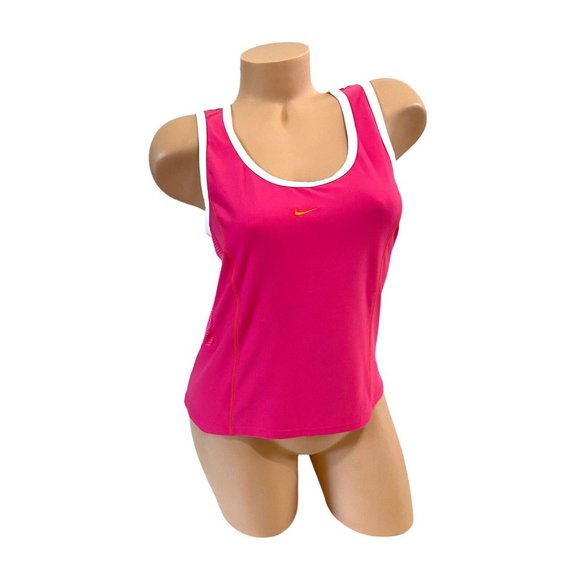 Nike DriFit Women's‎ MEDIUM Athletic Workout Gym Tank Sleeveless Top Pink EUC - Picture 1 of 6